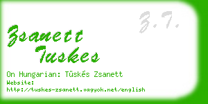 zsanett tuskes business card